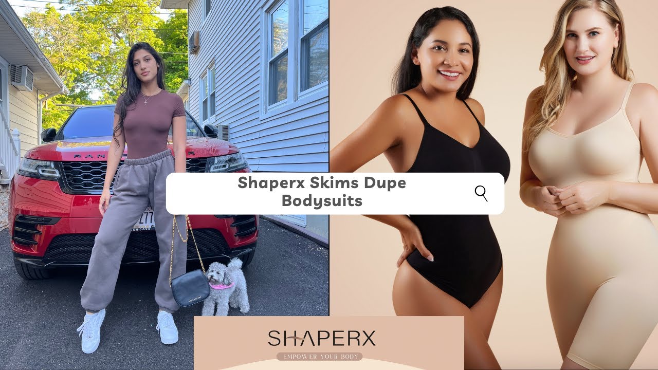 Skims dupe!!! Are They BETTER!?  SHAPERX Bodysuit Try On Haul 