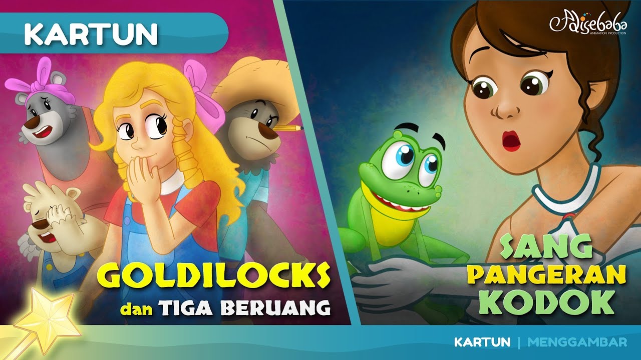 Goldilocks dan Tiga Beruang Kartun Anak Anak Dongeng  