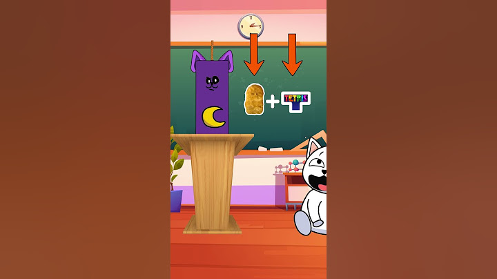 Tetris Game + Mewtoon 😮 - CatNap Meme School #TetrisGame #memes #nuggets