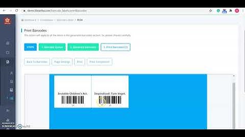 Librarika ILS - How to generate barcode labels for your library catalog items?
