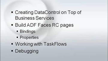ADF Application Development in Oracle Enterprise Pack for Eclipse
