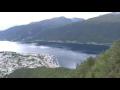 OurTour at the Cracking Rampestreken Viewpoint Above Åndalsnes in Norway