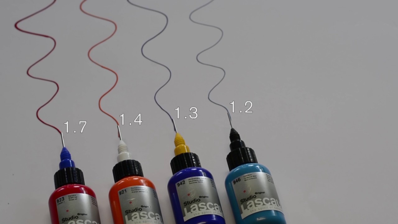 Schilderen met Lascaux FineLine applicator YouTube