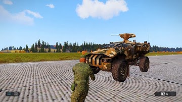 How to disable turret on light armored vehicles in Arma 3