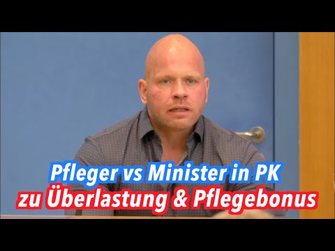 Intensivpfleger Vs Minister Spahn In Pressekonferenz Youtube