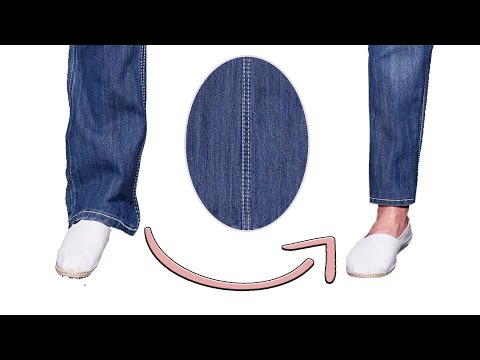 видео: Мало кто знает этот швейный трюк как заузить джинсы сохранив фабричный шов!