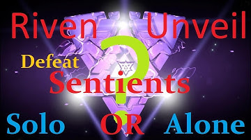 Sentient Riven Unveil Without Taking Damage or Alone | Warframe