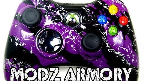 Custom Xbox 360 Controller - Purple Splatter | Modz Armory