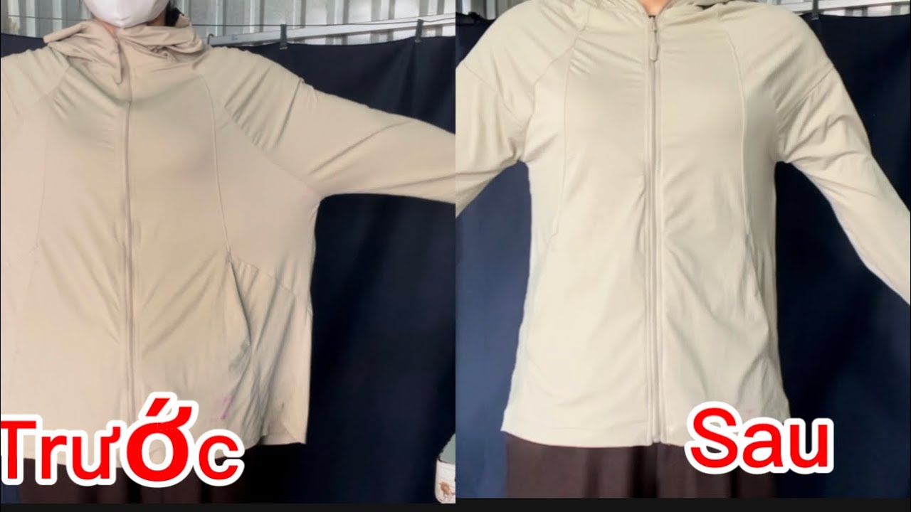 Cách sửa áo khoác có nách bị thòng,áo bị dài,cách bóp áo khoác tay raglan vòng nách bị thòng 