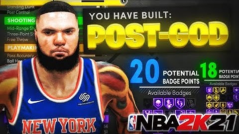 NBA 2K21 NEXT GEN BEST POST SCORER BUILD -  UNSTOPPABLE POST HOOKING BUILD!! NEVER MISS AGAIN!!