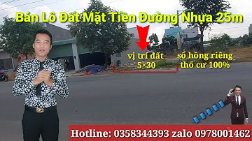 Bán Lô Đất Mặt Tiền Đường Nhựa Lớn Vị Trí Kinh Doanh Tốt, Tại KĐT Mỹ Phước 3, Bến Cát, Bình Dương