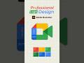 Google Meet Logo Design #shorts #logo #vector