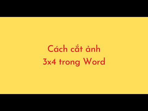 Cách cắt ảnh