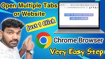 Open Multiple Tabs in Chrome With Just One Click | How to Open Multiple Tabs in Chrome