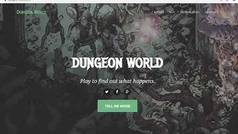 Dungeon World Introduction:  How to Play and Character Creation