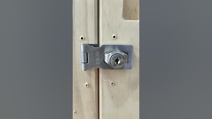 Lockable lock rows can be installed on doors, windows, cabinets and drawers at home! #tools