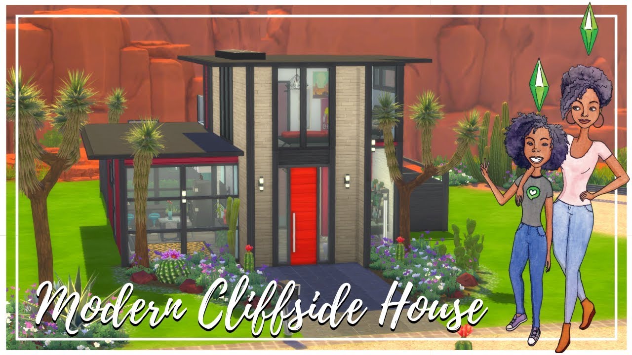 MODERN CLIFFSIDE HOUSE | Tiny House | The Sims 4 | Speed Builds