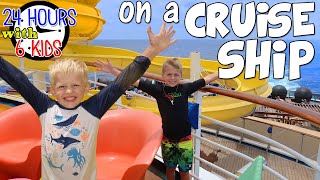 24 hours with 6 kids on a cruise ship