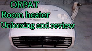 Orpat room heater in telugu