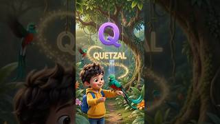 Q for Quetzal 🐦 | ABCD Learning with Sonu | 3D Kids Animation #shorts #geniuskid #youtubekids