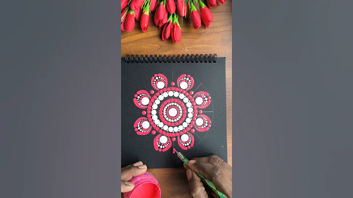 Dot Mandala| Satisfyingart| for Beginners #DotMandala #SatisfyingArt #ASMR #MandalaArt #ShortArt