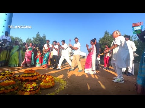 Delighted to join the traditional Bathukamma dance