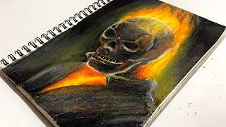 Ghost Rider || Oil Pastel screenshot 3