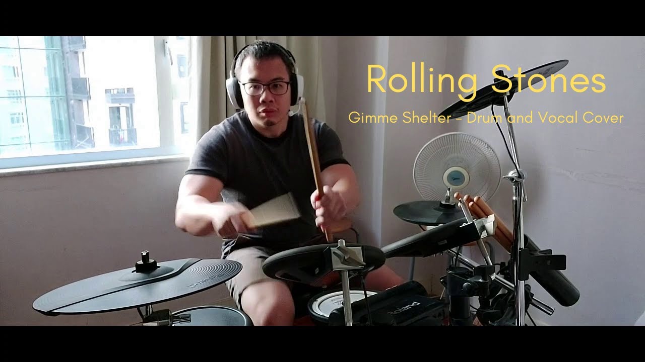 The Rolling Stones Gimme Shelter (Drum and Vocal cover) YouTube