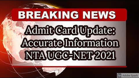 Admit Card Issue Update | NTA UGC-NET 2021 admit cars | Be Prepare for UGC-NET