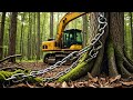 Giant Bulldozer vs Anchor Chain: EPIC Woodland Clearing.