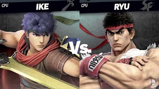 Super Smash Bros. Ultimate - Ike (Radiant Dawn) vs Ryu