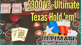 ULTIMATE TEXAS HOLD 'EM! LIVE Play From Vegas... Can We Hit The MONSTER Hand? screenshot 2