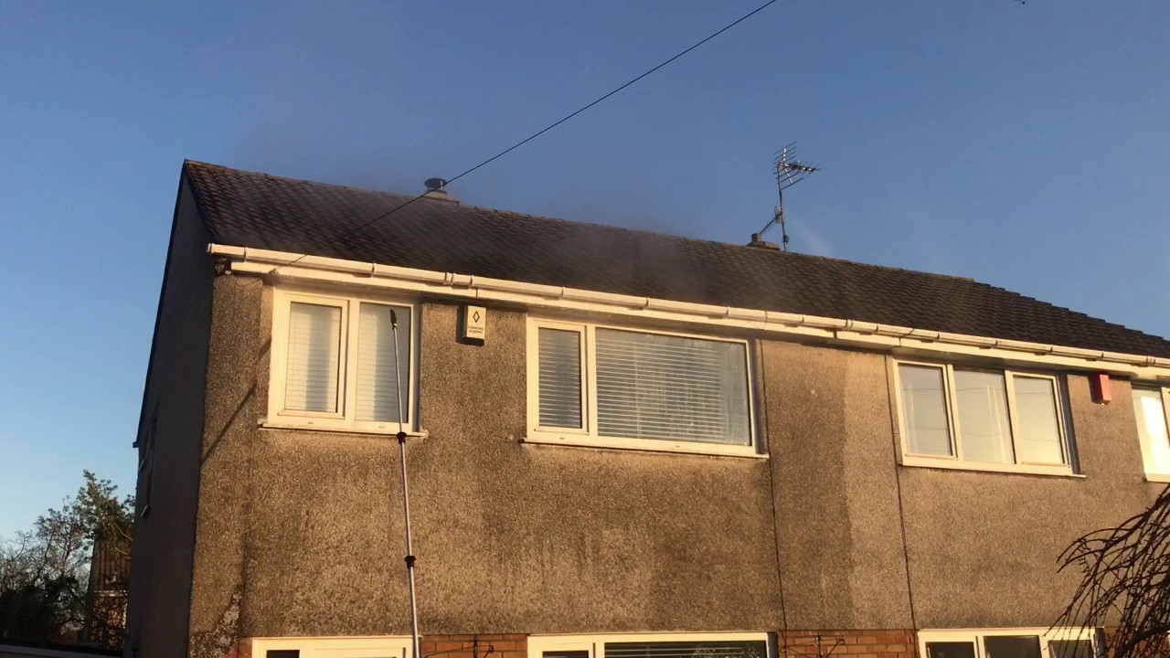 Hot pressure wash telescopic lance fascia soffits gutters YouTube