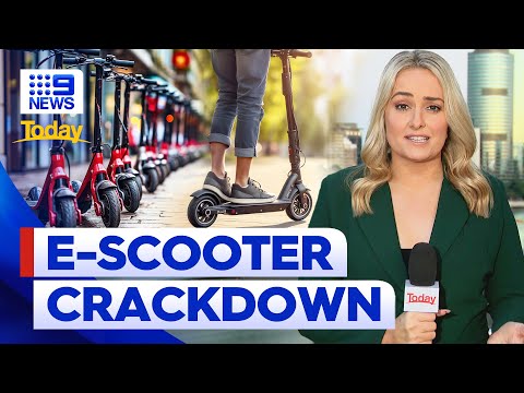 Dangerous e-scooter riders to face same fines as car drivers amid crackdown | 9 news australia