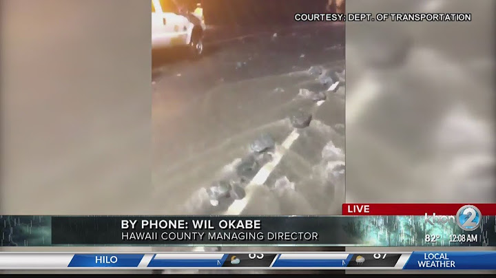 Hawaii Island Hurricane Lane update Friday morning from Wil Okabe