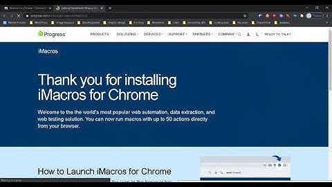 1  Installation Imacros