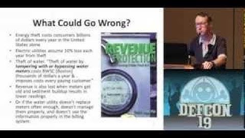 DEFCON 19: Vulnerabilities of Water Meter Networks