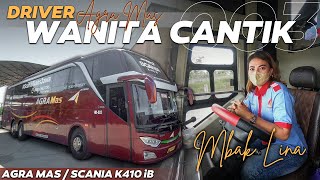 AWAL CERITA MBA LINA MENJADI DRIVER BUS‼️😱 - Trip Report Agra Mas (JAKARTA-SALATIGA)