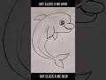 How to draw Dolphin Sketch