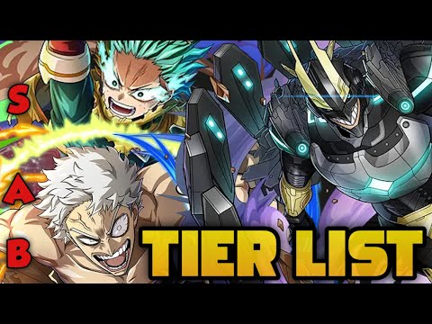 FINAL SEASON TIER LIST!!! | My Hero Ultra Impact