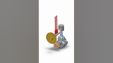Engine #solidworks #animation #tutorial #autocad #inventor #gambarteknik #shorts  #teknikmesin