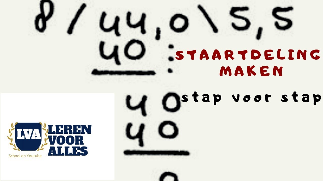Staartdeling maken - YouTube