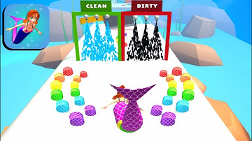 Mermaid Rush 3D 🧜‍♀️👸 All Levels Gameplay Android,ios