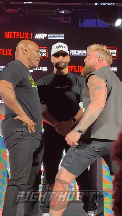 Mike Tyson not intimidated by Jake Paul at face off after antics!