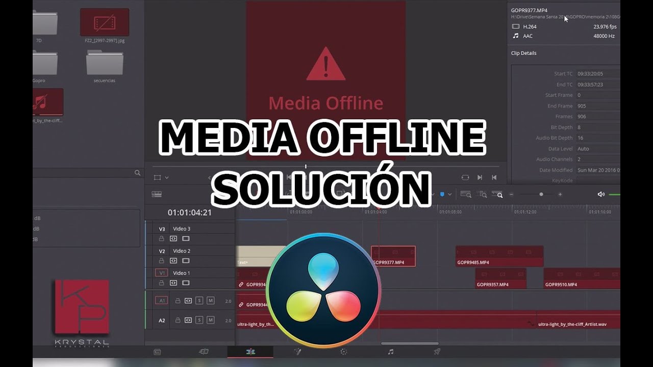 davinci resolve media offline project manager