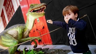 JURASSIC PARK IN REAL LIFE!! Dinosaurs Indoor Playground for Kids screenshot 4