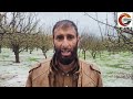Amshipora–Saidpora Shopian faces severe damage after intense hailstorm.