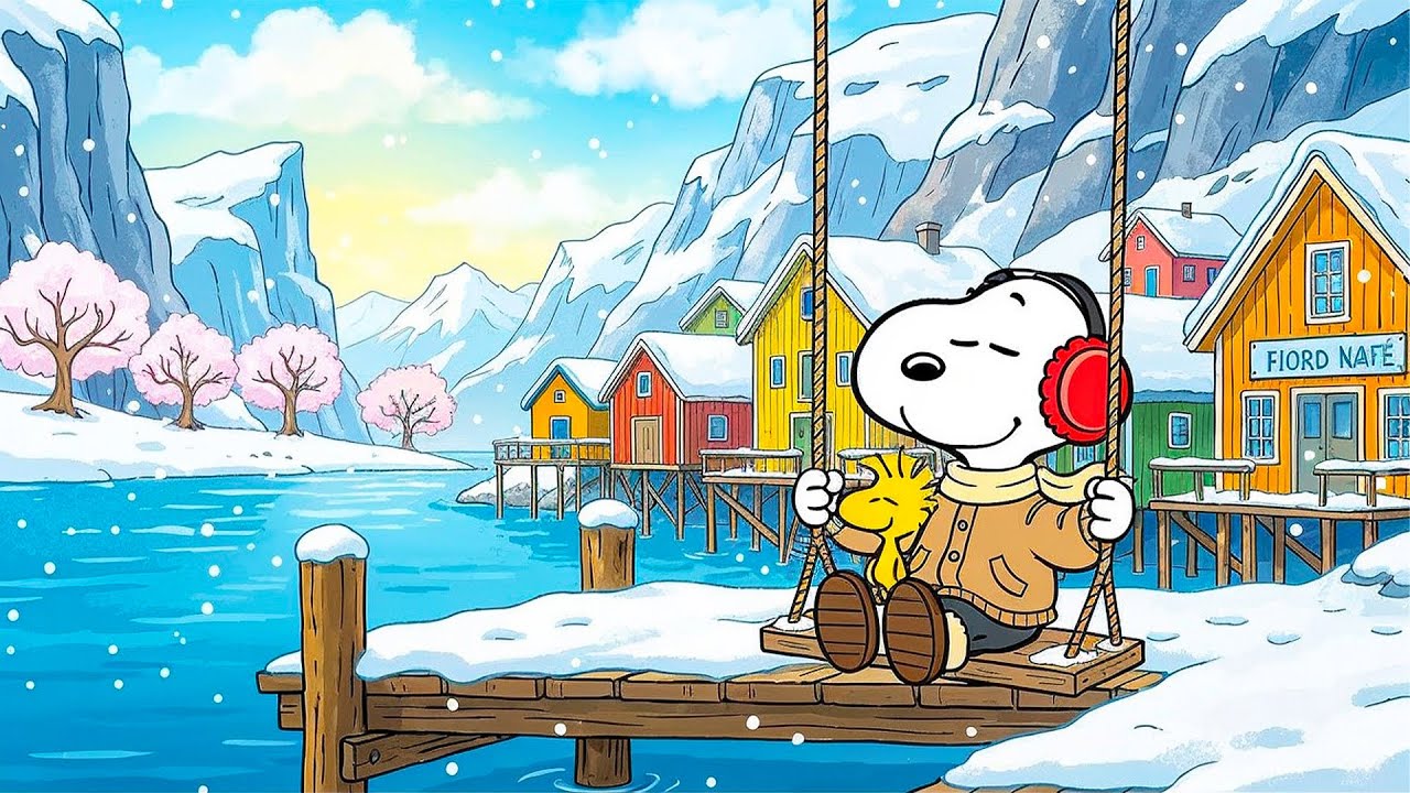 Peaceful Winter Morning with Snoopy ❄️ Serene Jazz to Begin a Peaceful Morning