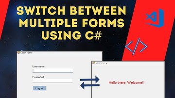 How To Switch Between Multiple Forms In C# Windows Form | Visual Studio 2022 | Brain Is Braining