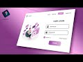 Login Web Page UI Design